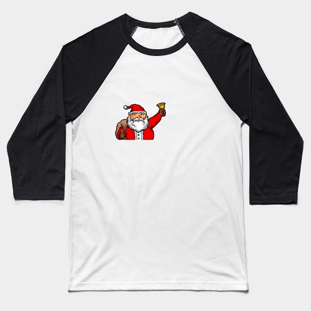 Santa Claus. Merry Chistmas holiday celebration. Baseball T-Shirt by Nalidsa